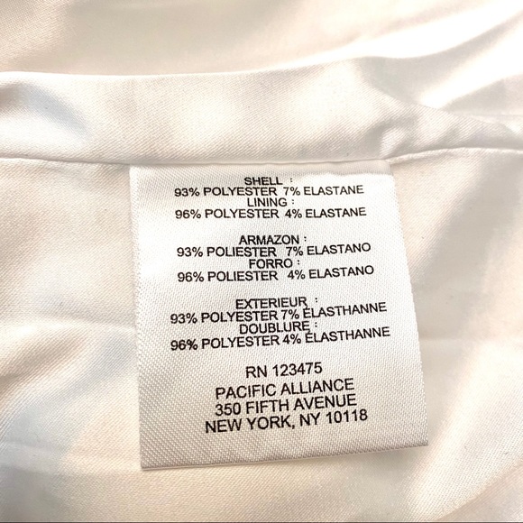 NEW Ellen Tracy Petite Ivory Off White Flounce Hem Peplum Midi Pencil Skirt 8P - Picture 10 of 11